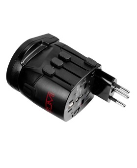 Adaptador Elétrico c/ Proteção Terra Preto - Tumi Electronics - Tumi