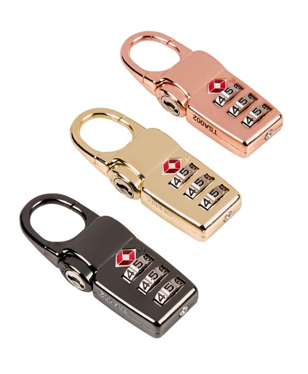 Conjunto de 3 Cadeados c/ Função TSA Metalizados - Tumi Travel Accessories - Tumi