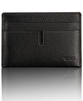 Porta-Cartões p/ 2 Cartões c/Clipe p/Notas c/ ID Lock™ Preto - Nassau SLG - Tumi