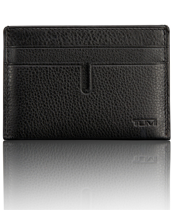 Porta-Cartões p/ 2 Cartões c/Clipe p/Notas c/ ID Lock™ Preto - Nassau SLG - Tumi