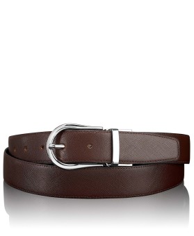 Cinto Reversível Saffiano Preto/Castanho - Tumi Belts - Tumi