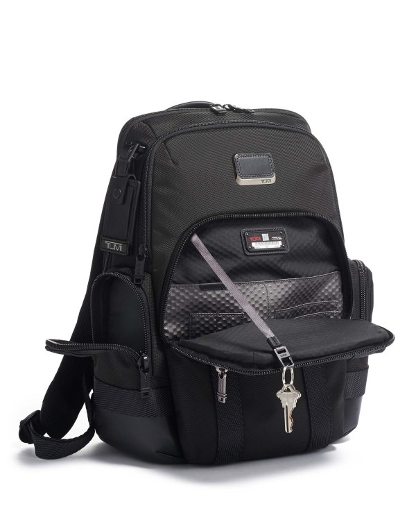 Mochila p/ Portátil 15" Expansível Nathan Preta - Alpha Bravo - Tumi