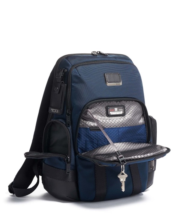 Mochila p/ Portátil 15" Expansível Nathan Azul Marinho - Alpha Bravo - Tumi