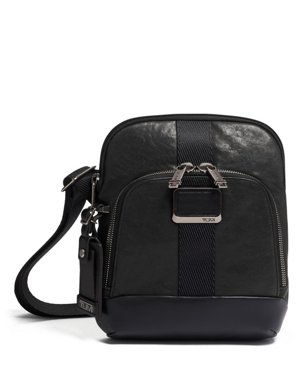 Bolsa Tiracolo Barksdale Pele Preta - Alpha Bravo - Tumi