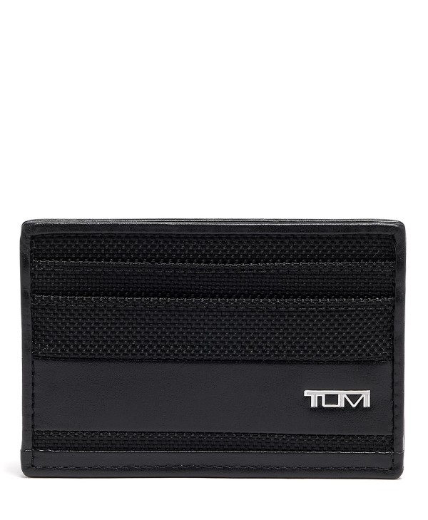 Porta-Cartões de Homem para 3 Cartões Preto | Alpha SLG | Tumi