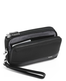 Carteira de Homem Clutch para 8 Cartões Preta | Alpha SLG | Tumi