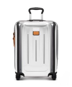 Mala de Cabine 56cm Continental Expansível c/ Bolso Frontal Prateada | Tumi Max | Tumi