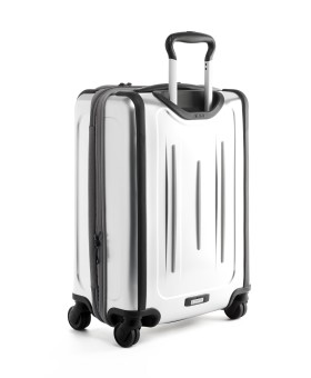 Mala de Cabine 56cm Continental Expansível c/ Bolso Frontal Prateada | Tumi Max | Tumi