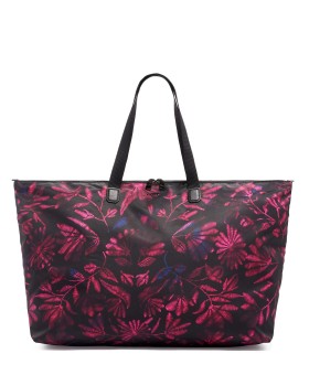 Bolsa de Ombro de Senhora Just in Case® Preta c/ Estampado Floral - Voyageur - Tumi