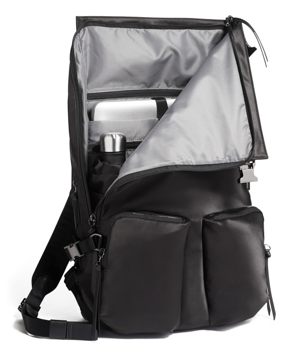 Mochila de Senhora c/ Topo Expansível Preta - Devoe  - Tumi