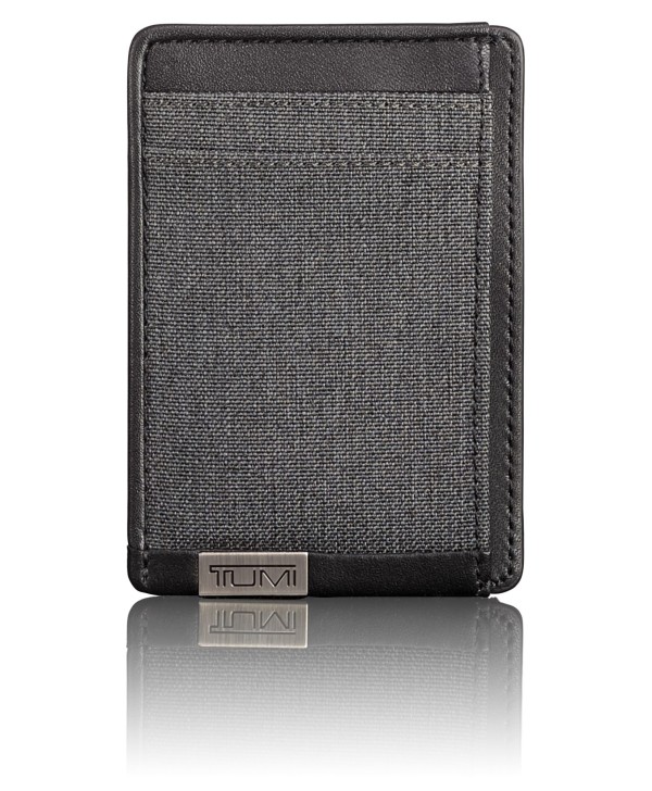 Porta-Cartões c/ Clipe p/ Notas c/ ID Lock™ Cinzento/Preto - Alpha SLG - Tumi