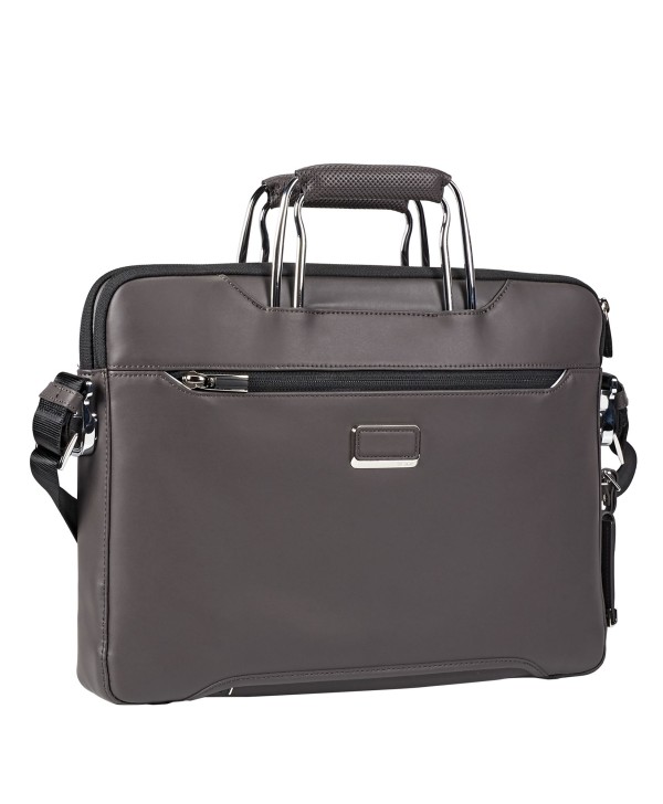 Pasta para Portátil 15" Hamilton em Pele Taupe - Arrivé - Tumi