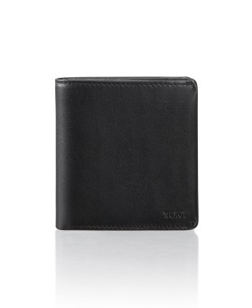 Carteita p/ 6 Cartões c/ Porta-Moedas Preta - Nassau SLG - Tumi