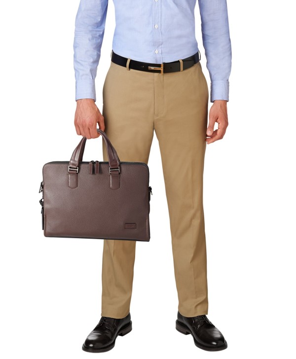 Pasta p/ Portátil 14" Seneca em Pele Castanha - Harrisson - Tumi