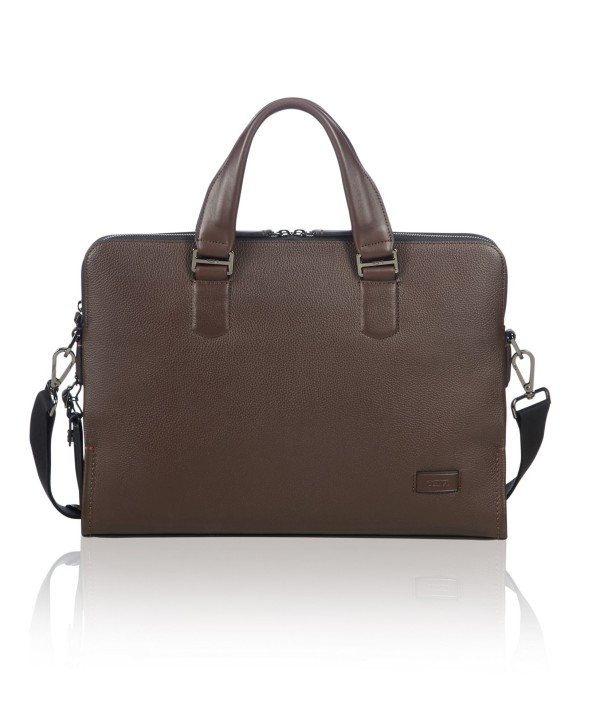 Pasta p/ Portátil 14" Seneca em Pele Castanha - Harrisson - Tumi